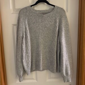 Simply Vera Vera Wang Light Gray Women's Sweater